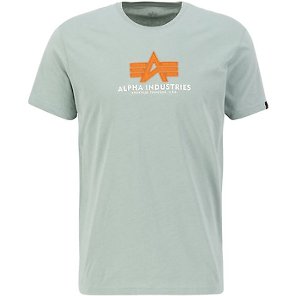 Alpha Industries  T-Shirts & Poloshirts Basic T Rubber - dusty green günstig online kaufen