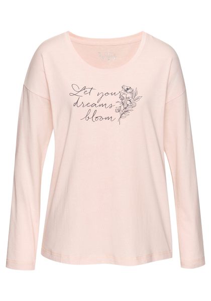 Vivance Dreams Pyjamaoberteil mit Frontdruck günstig online kaufen