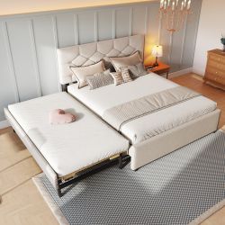 Flieks Polsterbett, Kinderbett 140x200cm mit Ausziehbett günstig online kaufen