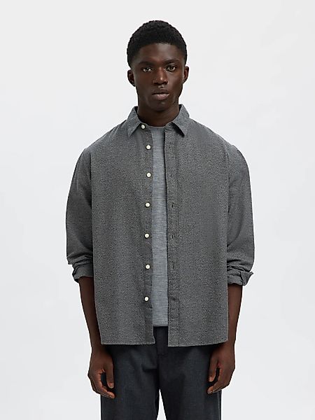 SELECTED HOMME Langarmhemd "SLHREGNOAH BRUSHED TWIST SHIRT LS NOOS" günstig online kaufen