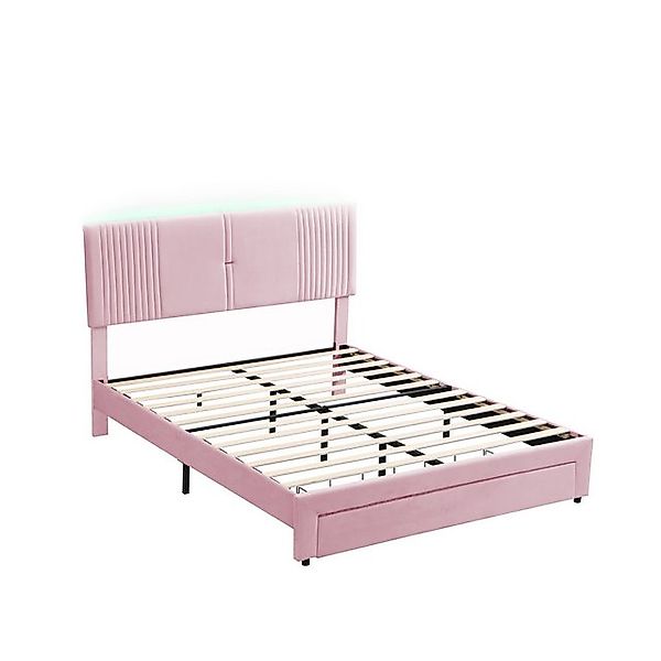Gotagee Polsterbett Doppelbett mit LED und USB Jugendbett Erwachsenenbett S günstig online kaufen