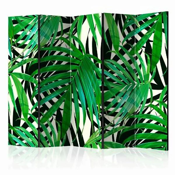 artgeist Paravent Tropical Leaves II [Room Dividers] mehrfarbig Gr. 225 x 1 günstig online kaufen