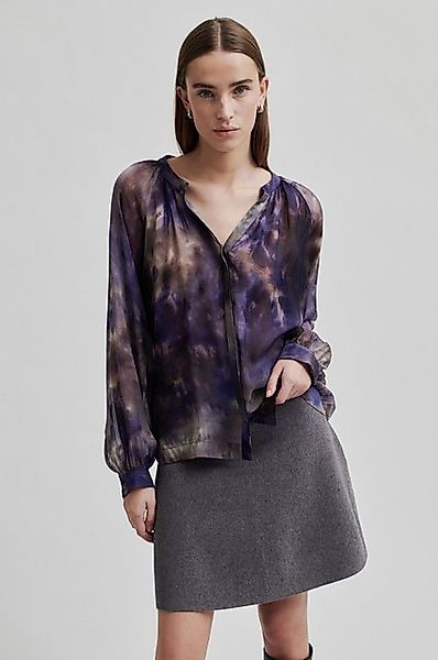 Second Female Klassische Bluse Blurry Shirt günstig online kaufen