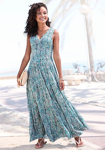 Vivance Maxikleid, mit Alloverdruck, langes Sommerkleid aus Jersey, casual günstig online kaufen