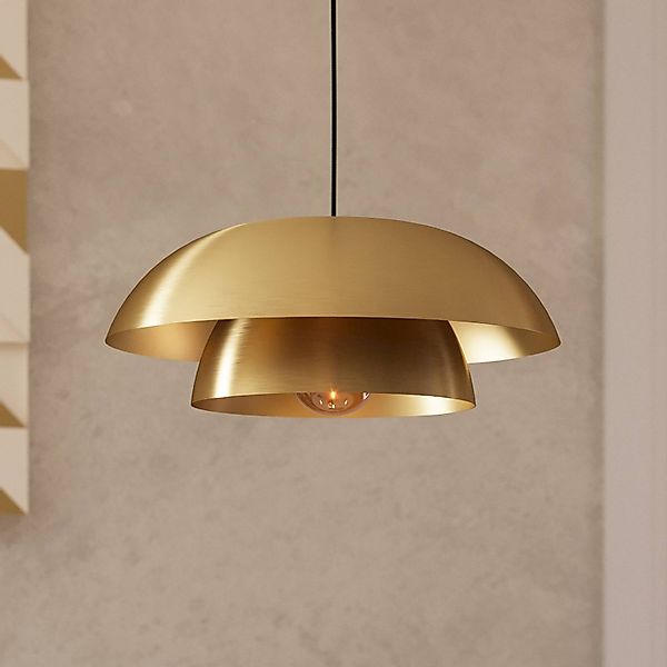 Hängeleuchte Cenciara in Messing gebürstet günstig online kaufen