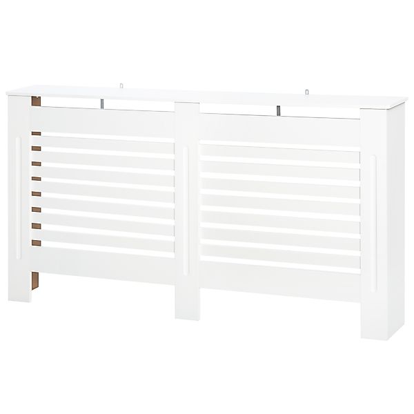 HOMCOM Heizkörperabdeckung mit Lamellen und Regal, moderne Heizkörperverkle günstig online kaufen
