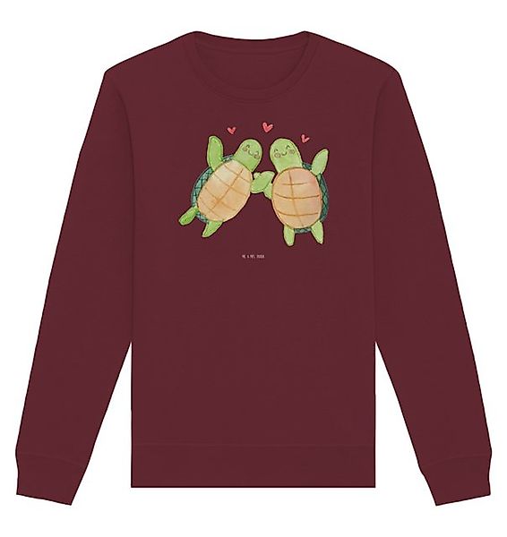 Mr. & Mrs. Panda Longpullover Größe XS Schildkröten Paar - Burgundy - Gesch günstig online kaufen