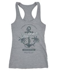 Neverless Tanktop Damen Tank-Top Anker Palmen günstig online kaufen