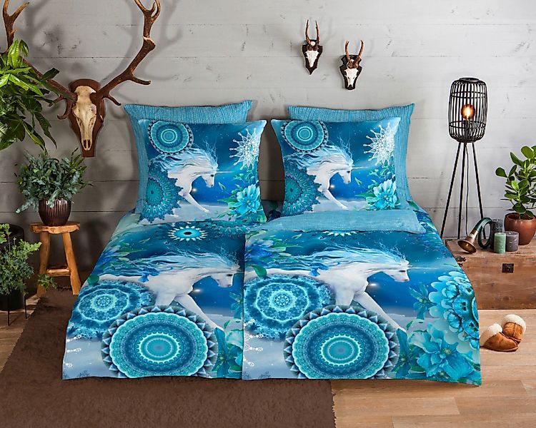 hip Wendebettwäsche "Lumi" 2 Stk. tlg. Biber, 135x200, Warm, Weich, Wendeop günstig online kaufen