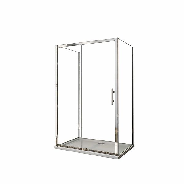 Duschparadies U-Duschkabine 70 x 140 x 70 cm U-Kabine Höhe 190cm Schiebetür günstig online kaufen