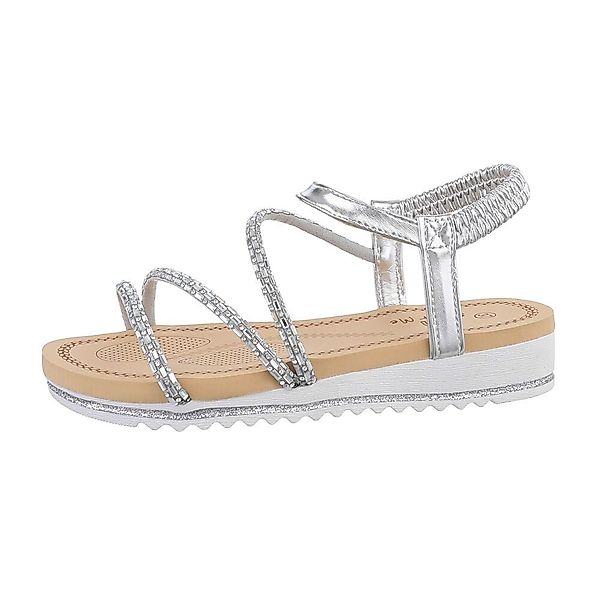 Ital-Design Damen Freizeit Riemchensandalette (85960186) Keilabsatz/Wedge günstig online kaufen