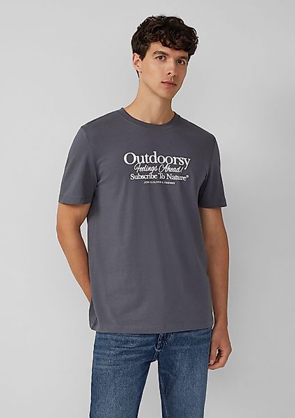 s.Oliver Kurzarmshirt Baumwoll-T-Shirt mit Frontprint günstig online kaufen
