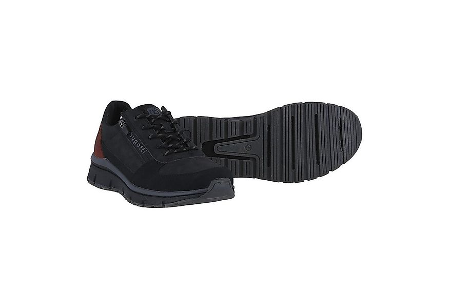 bugatti AOS 2025 (Schriftzug,Reissverschluss) schwarz Herren Sneaker günstig online kaufen