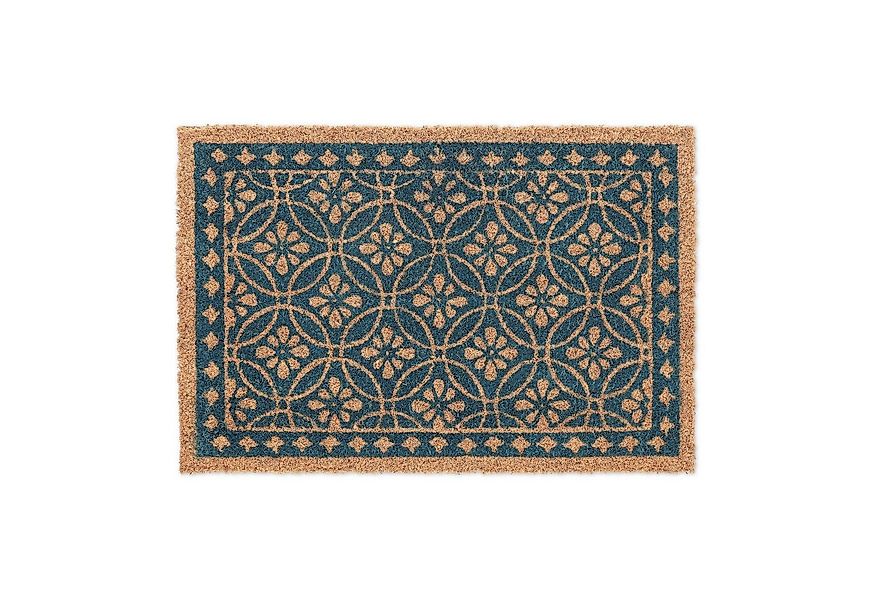 relaxdays Fußmatte im floralen Desig, Höhe: 15 mm günstig online kaufen