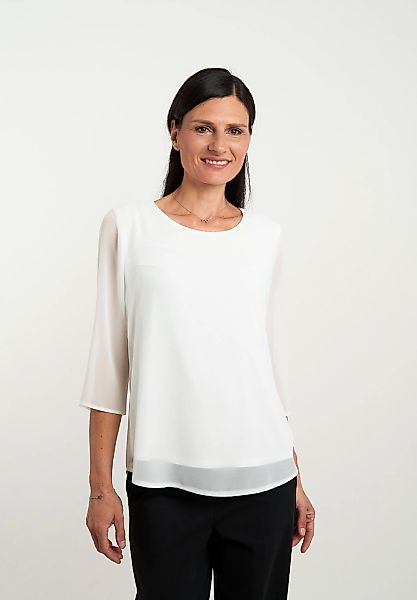 Seidel Moden Chiffonbluse, mit 3/4-Armen und in Doppel-Layer-Optik günstig online kaufen