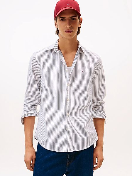Tommy Hilfiger Langarmhemd "CORE HAIRLINE POPLIN" günstig online kaufen