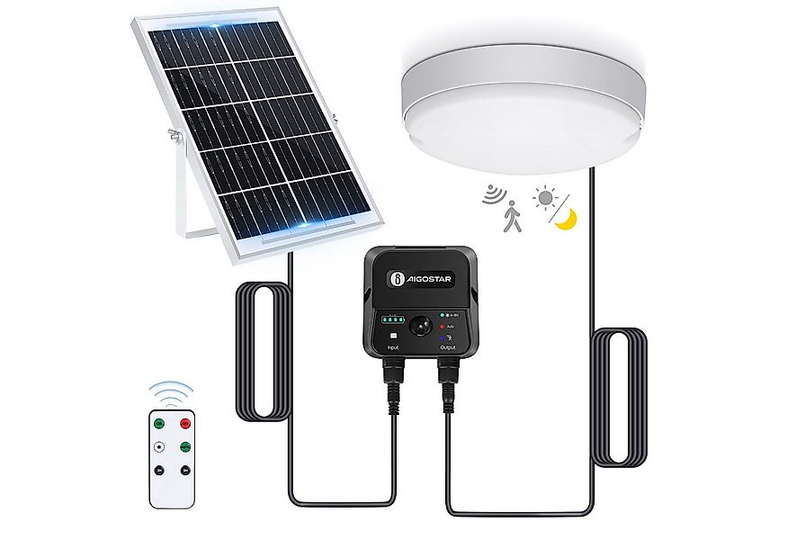 Aigostar LED Solarleuchte Solarlampe Decke Außen LED Solar Deckenleuchte Ou günstig online kaufen