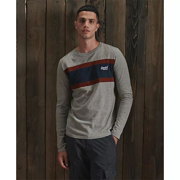Superdry Orange Label Engineered Langarm-t-shirt M Collective Grey Grit günstig online kaufen
