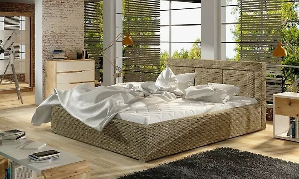 JVmoebel Bett Designer Bett Schlafzimmer Luxus Textil Luxus Polster 180x200 günstig online kaufen