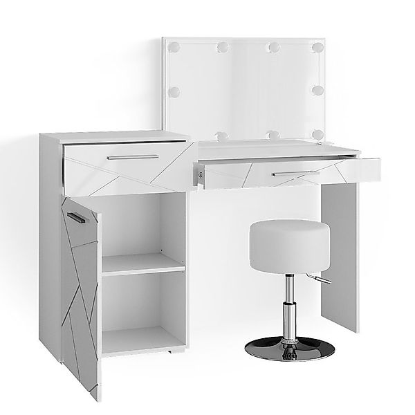 Vicco Schminktisch Irma, Weiß, 135 cm günstig online kaufen