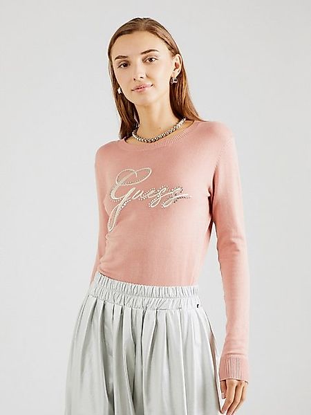 Guess Rundhalspullover OLIVE (1-tlg) Ziersteine günstig online kaufen