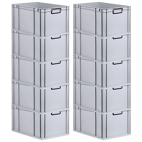 PROREGAL SparSet 10x Eurobox Nextgen Color HxBxT 32x40x60cm 65 Liter Griffe günstig online kaufen
