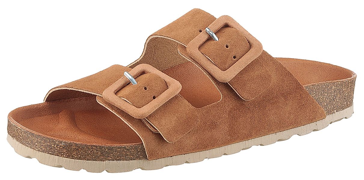VERBENAS Randell Velour Pantolette, Sommerschuh, Schlappen, günstig online kaufen