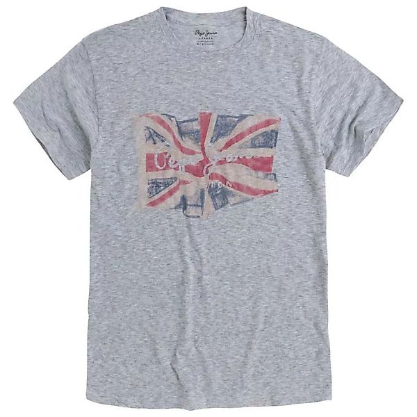 Pepe Jeans Flag Kurzärmeliges T-shirt 2XL Light Grey Marl günstig online kaufen