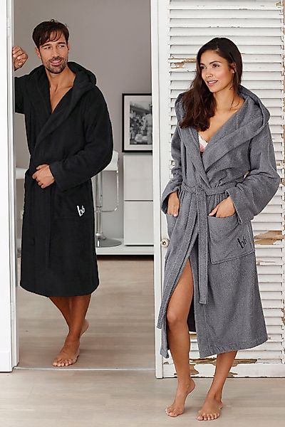 Bruno Banani Unisex-Bademantel Robby, ideal für günstig online kaufen