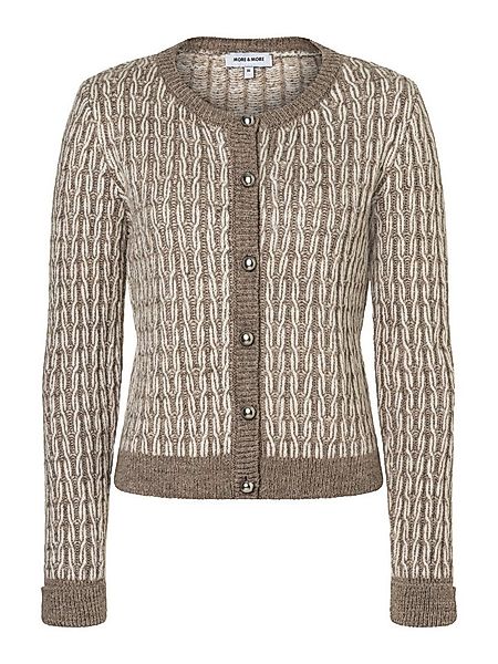 MORE&MORE Strickjacke softe, gemusterte Strickjacke günstig online kaufen