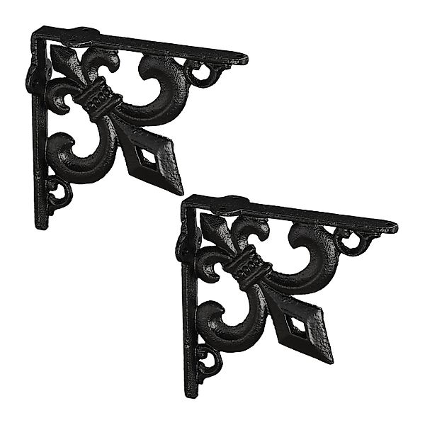relaxdays Wandregalhalter Regalwinkel Gusseisen antik 2er günstig online kaufen