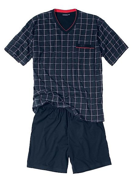 GÖTZBURG Pyjama Antonio Shorty, kurzer Schlafanzug für Herren, aus reiner B günstig online kaufen