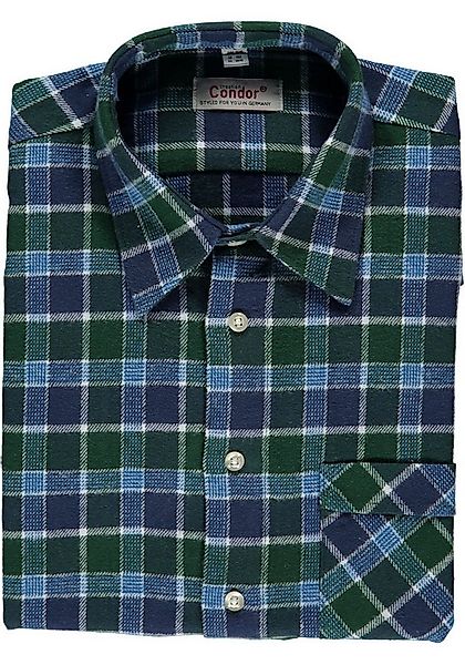 Condor Flanellhemd Sqobi 90cm langes Herren Langarm Arbeitshemd, Schwerflan günstig online kaufen