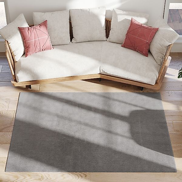 HOMCOM Teppich Wohnzimmer 160 x 120 cm Langflor Teppich, maschinenwaschbar, günstig online kaufen