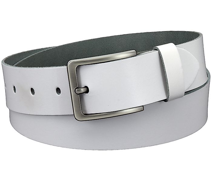 COLOGNEBELT Ledergürtel OM550-SL-Weiss MADE IN GERMANY, günstig online kaufen