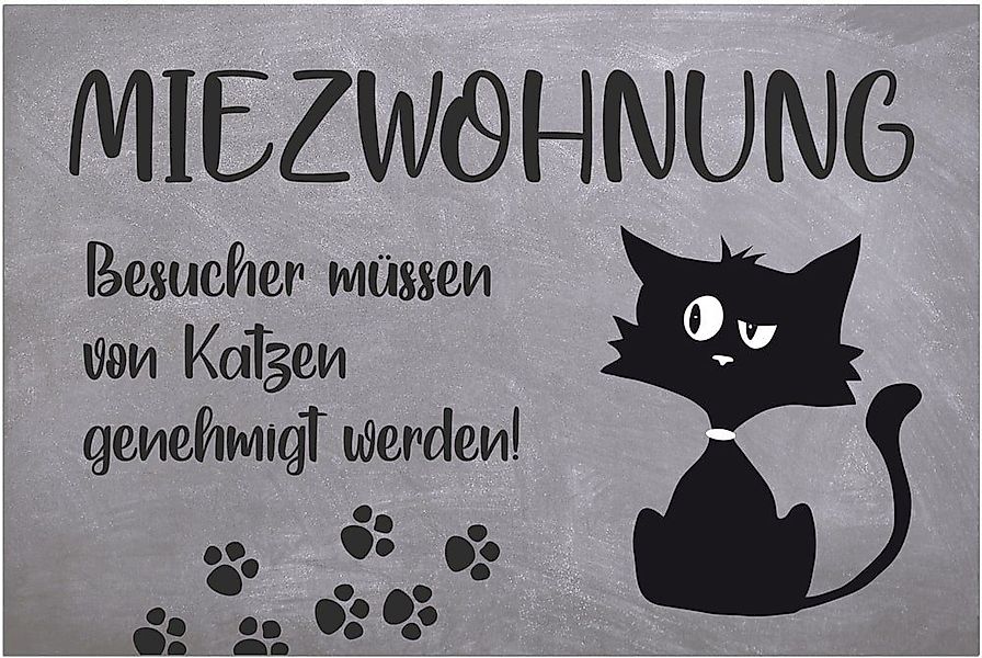 matches21 HOME & HOBBY Fußmatte Türmatte Katze Miezwohnung in 40x60 cm als günstig online kaufen