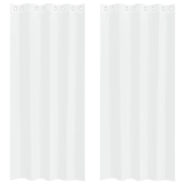 vidaXL Voile-Vorhänge 2 Stk Weiß 140x260cm Polyester 4107986 günstig online kaufen
