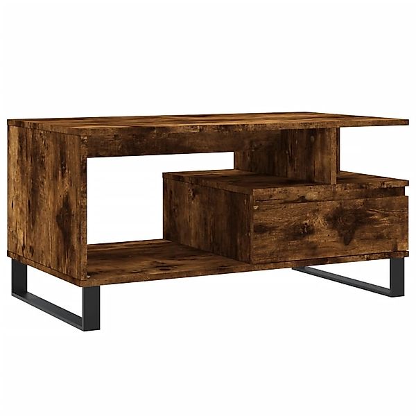 vidaXL Couchtisch Räuchereiche 90x49x45 cm Holzwerkstoff 831033 günstig online kaufen