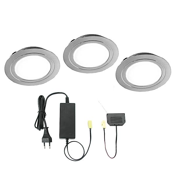 EVOTEC LED Einbaustrahler »CUBIC55«, 3er-Set, Ø 6,5 cm, LED fest integriert günstig online kaufen