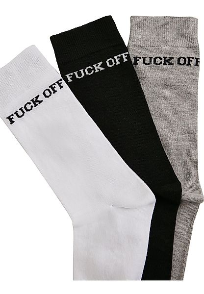 MisterTee Strümpfe "MisterTee Unisex Fuck Off Socks 3-Pack", (1 Paar) günstig online kaufen