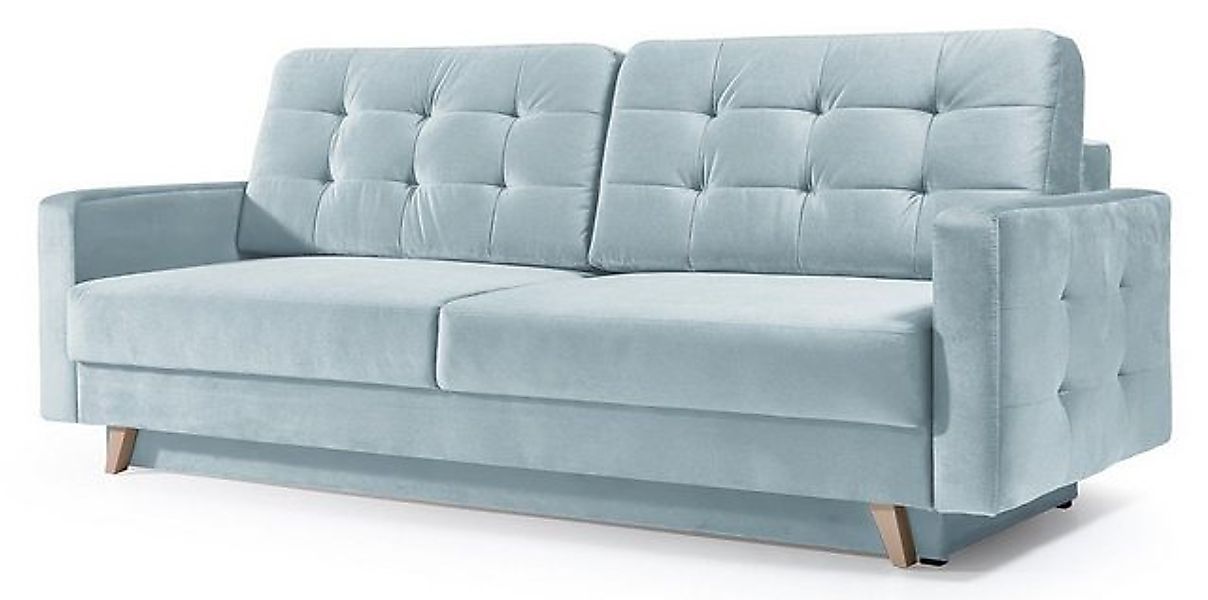 Beautysofa Schlafsofa Schlafsofa TEXAS Steppung Sofa Couch Wohnzimmer Schla günstig online kaufen