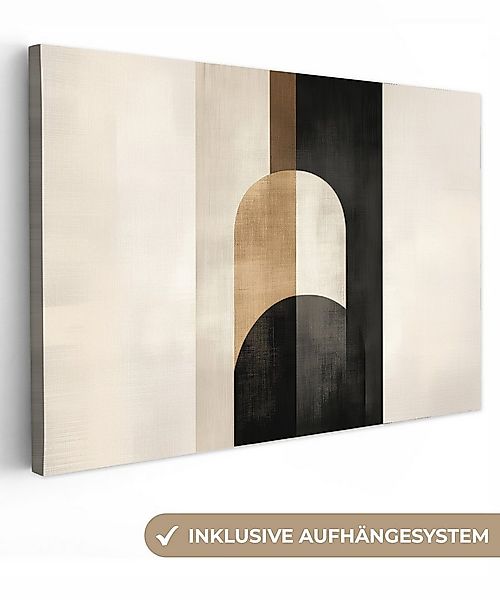 OneMillionCanvasses® Leinwandbild Geometrisch - Formen - Weiß, Fotodruck (1 günstig online kaufen