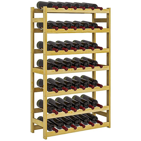 HOMCOM Weinregal mit 7 Ebenen, Standregal günstig online kaufen