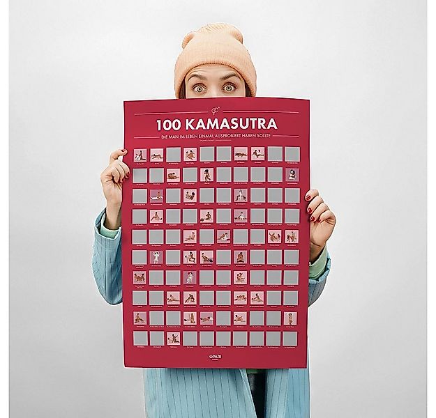 CadoMaestro Poster Rubbelposter 100 Kamasutra Stellungen die man im Leben e günstig online kaufen