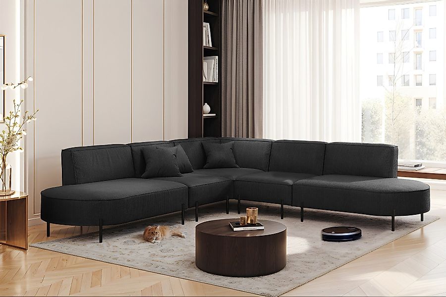 Fun Möbel Ecksofa Sofa VALENCIA Seite günstig online kaufen