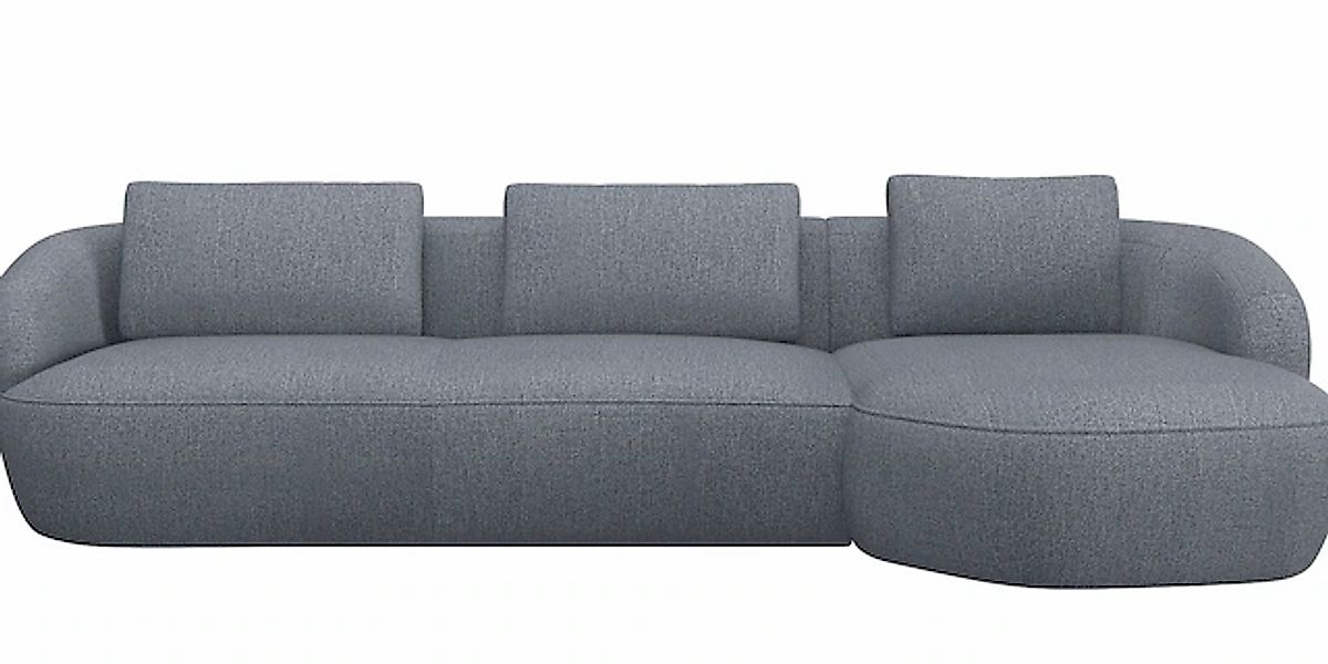 FLEXLUX Wohnlandschaft »Torino, rund, L-Form, Sofa-Ecke mit Recamiere, Long günstig online kaufen