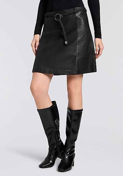 Mauritius Lederrock "GWHalie" Set, inkl. Fleckgürtel, 2 Stk. mit Flechtgürt günstig online kaufen