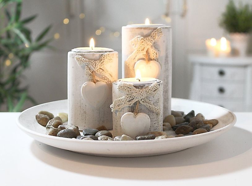 LB H&F Lilienburg Kerzentablett Kerzenhalter Kerzenständer günstig online kaufen