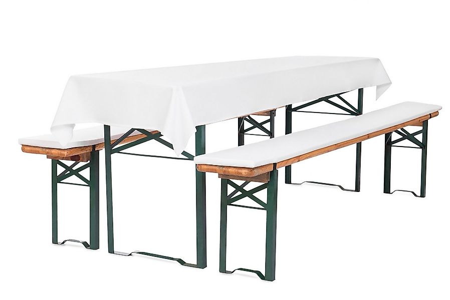 TexDeko Bankauflage Bierbankauflagen-Set mit Tischdecke 100x250cm (universa günstig online kaufen