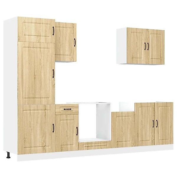 vidaXL 7 Tlg Küchenschrank-Set Kalmar Sonoma-Eiche Holzwerkstoff 3314764 günstig online kaufen